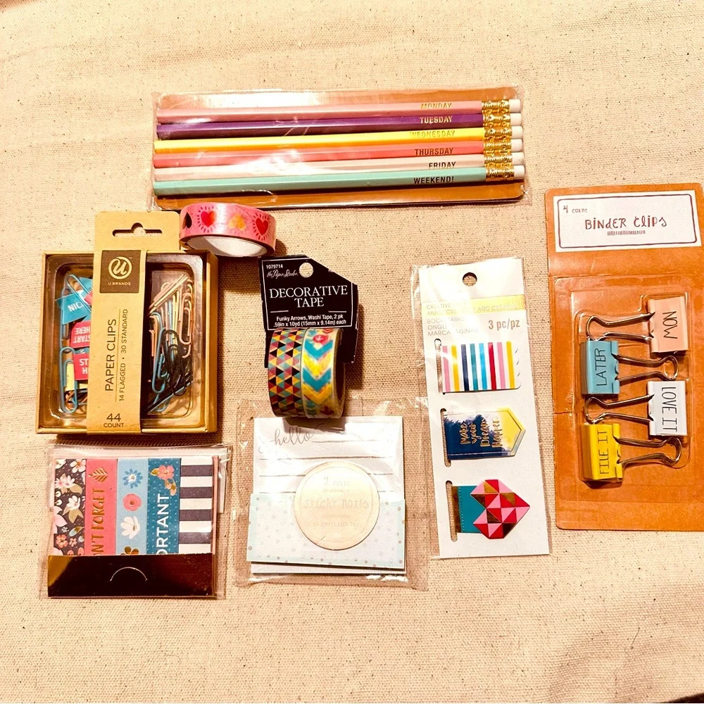 Planner Set | Planner Items | Planner Set in a Bag